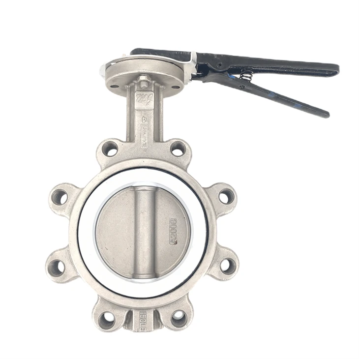 316L Handle Type de type PTFE Butterfly Valve