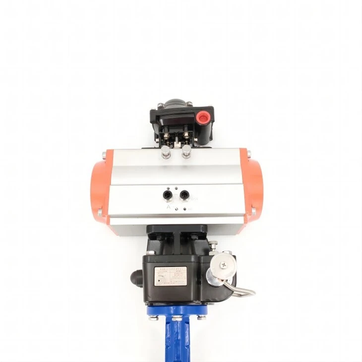 Pneumatic Wafer Butterfly Valve With Manual Mechanism